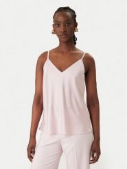 Rinascimento Top CFC0127685003 Różowy Regular Fit. Czerwone topy Rinascimento, xs, bez wzorów, z syntetyku, bez kołnierzyka, bez ramiączek. Za 229.99 zł.