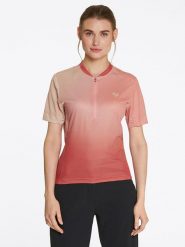 Ziener Koszulka kolarska "Naladia" w kolorze łososiowym rozmiar: 42. Pomarańczowe t-shirty sportowe Ziener, bez wzorów, z materiału, bez ramiączek, rowerowe. Za 74.63 zł.
