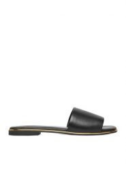 Lasocki Klapki CEO-RST-HOSTA-01 Czarny. Czarne klapki Lasocki, bez wzorów, ze skóry, bez obcasa, bez zapięcia. Za 129.99 zł.