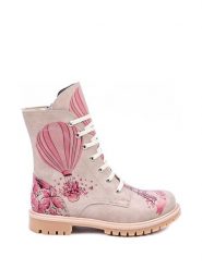 Streetfly Trzewiki w kolorze jasnoróżowym ze wzorem rozmiar: 39. Brązowe botki Streetfly, bez wzorów, z materiału, bez obcasa, bez zapięcia. Za 177.94 zł.