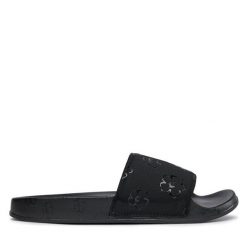 Klapki Ted Baker. Czarne klapki Ted Baker, bez wzorów, bez obcasa, bez zapięcia. Za 169.99 zł.