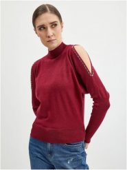Orsay Sweter w kolorze czerwonym rozmiar: M. Czerwone swetry Orsay, m, bez wzorów, bez ramiączek. Za 74.95 zł.