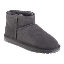 Buty Emu Australia Stinger Micro W10937-CHAR szare. Szare śniegowce bez wzorów, z gumy, bez zapięcia. Za 750.77 zł.