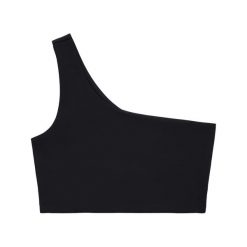Damski Biustonosz Sportowy Na Jedno Ramię Bianca. Czarne biustonosze sportowe GIRLFRIEND COLLECTIVE, bez wzorów. Za 232.99 zł.