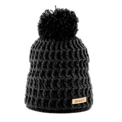 Czapka SINNER Nordic II Beanie, czarna, unisex. Czarne czapki zimowe SINNER, bez wzorów, sportowe. Za 200.00 zł.