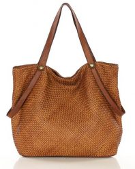 Shopperka pleciona MARCO MAZZINI camelowa v244c. Torebki klasyczne bez wzorów, ze skóry, vintage, duże, bez dodatków. Za 639.00 zł.