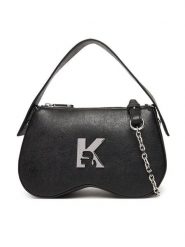 Karl Lagerfeld Jeans Torebka A3W30213 Czarny. Czarne torebki klasyczne Karl Lagerfeld Jeans, bez wzorów, z jeansu, bez dodatków. Za 659.99 zł.
