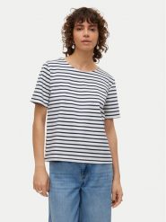 Vero Moda T-Shirt Abby 10304716 Biały Regular Fit. Białe t-shirty Vero Moda, m, bez wzorów, z syntetyku, bez kołnierzyka, bez ramiączek. Za 59.99 zł.