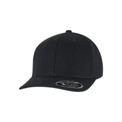 Czapka typu snapback Flexfit 110 Curved. Czarne czapki z daszkiem FLEXFIT, bez wzorów, z bawełny, klasyczne. Za 136.50 zł.