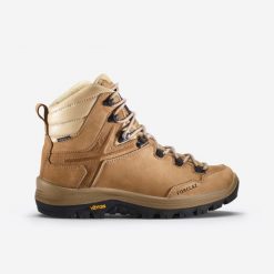 Second Life - Buty trekkingowe damskie MT500 Vibram skóra... - Stan Dobry. Brązowe trekkingi FORCLAZ, bez wzorów, z kauczuku, przed kolano, bez zapięcia, trekkingowe. Za 389.00 zł.