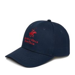 Czapka z daszkiem Beverly Hills Polo Club. Niebieskie czapki z daszkiem Beverly Hills Polo Club, bez wzorów. Za 79.99 zł.