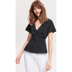 Bluzka w stylu retro - Czarny. Bluzki marki Reserved. Za 69.99 zł.