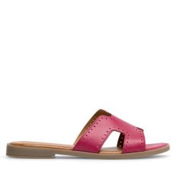Klapki Lasocki. Czerwone klapki Lasocki, bez wzorów, bez obcasa, bez zapięcia. Za 119.99 zł.