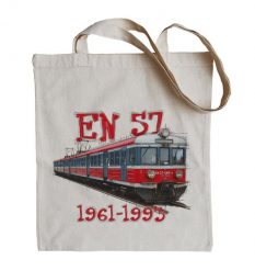 EN57 Regio — torba. Niebieskie torby podróżne nikiniki, bez wzorów, z bawełny, na ramię. W wyprzedaży za 24.65 zł.