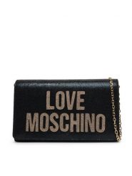 LOVE MOSCHINO Torebka JC4104PP1OLK0000 Czarny. Czarne kopertówki Love Moschino, bez wzorów, ze skóry, wizytowe, bez dodatków. Za 679.99 zł.