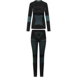 Kostium kąpielowy dla kobiet Viking Ilsa. Czarne bielizna termoaktywna damska Viking, bez wzorów, bez ramiączek, narciarskie. Za 169.00 zł.