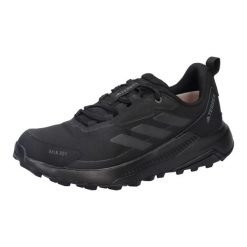 Buty trekkingowe adidas Terrex Anylander Rain.rdy Czarny. Czarne buty trekkingowe adidas, bez wzorów, z materiału, bez zapięcia, trekkingowe. Za 394.05 zł.