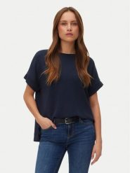Vero Moda Bluzka Hali 10339414 Granatowy Regular Fit. Niebieskie bluzki Vero Moda, l, bez wzorów, z wiskozy, bez kołnierzyka, bez ramiączek. Za 109.99 zł.