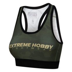 Stanik sportowy fitness siłownia MMA EXTREME HOBBY HAVOC. Czarne biustonosze sportowe EXTREME HOBBY, bez wzorów, z elastanu, na fitness i siłownię. Za 129.00 zł.
