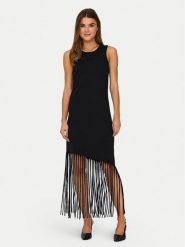 ONLY Sukienka codzienna Zinna 15325497 Czarny Regular Fit. Czarne sukienki ONLY, na co dzień, xs, bez wzorów, z bawełny, bez kołnierzyka, bez ramiączek, proste. Za 99.99 zł.
