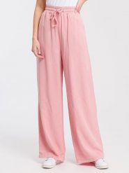 Cross Jeans Spodnie w kolorze jasnoróżowym rozmiar: W28. Różowe spodnie materiałowe Cross Jeans, bez wzorów, z jeansu, z podwyższonym stanem. Za 65.85 zł.