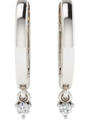 Vittoria Jewels Złote kolczyki-kreole z diamentami rozmiar: onesize. Szare kolczyki Vittoria Jewels, z diamentem, złote. Za 1,035.99 zł.