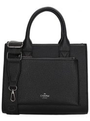 Charm Torebka w kolorze czarnym - 26 x 21 x 13 cm rozmiar: onesize. Czarne torebki klasyczne Charm, bez wzorów, z materiału, przez ramię, bez dodatków. Za 108.99 zł.