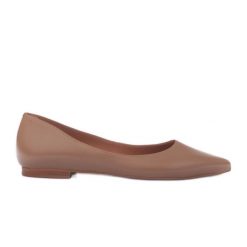 Marco Shoes Subtelne balerinki beżowy. Brązowe baleriny z aplikacjami, ze skóry, klasyczne, ze szpiczastym noskiem, bez obcasa, bez zapięcia. W wyprzedaży za 359.00 zł.