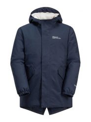 Jack Wolfskin Parka "Cosy Bear" w kolorze granatowym rozmiar: 152. Niebieskie płaszcze Jack Wolfskin, bez wzorów, bez kaptura. Za 461.21 zł.
