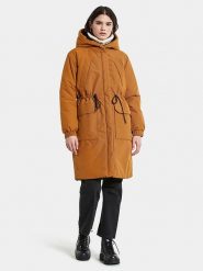 Didriksons Dwustronna parka "Anna" w kolorze pomarańczowo-czarnym rozmiar: 44/46. Czarne płaszcze Didriksons, bez wzorów, bez kaptura. Za 462.29 zł.