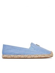 Tommy Hilfiger Espadryle Chambray Espadrille FW0FW08539 Niebieski. Niebieskie espadryle Tommy Hilfiger, bez wzorów, z materiału, bez obcasa. Za 199.99 zł.