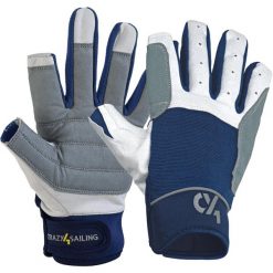Rękawice Żeglarskie Cruising C4S. Niebieskie rękawiczki CRAZY4SAILING, bez wzorów, sportowe. Za 116.60 zł.