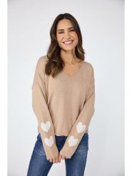 LIEBLINGSSTÜCK Sweter "Linka" w kolorze beżowym rozmiar: 42. Brązowe swetry LIEBLINGSSTÜCK, bez wzorów, z kaszmiru, bez ramiączek. Za 233.87 zł.