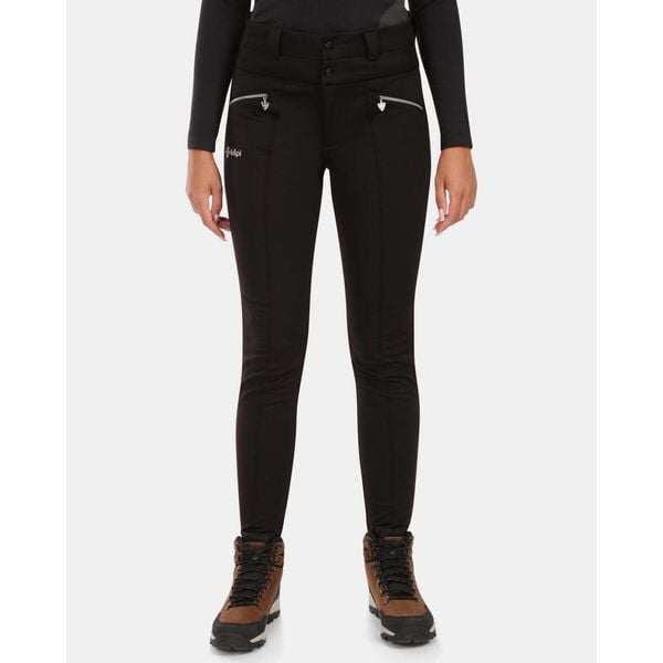 Spodnie softshell damskie Kilpi MAURA-W. Czarne spodnie narciarskie Kilpi, bez wzorów, z softshellu, narciarskie. Za 680.25 zł.