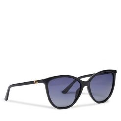 Okulary przeciwsłoneczne Guess. Czarne okulary przeciwsłoneczne Guess, z aplikacjami. Za 449.99 zł.