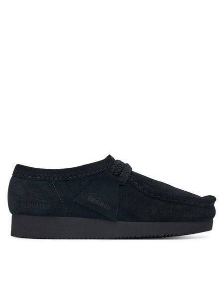 Clarks Półbuty Wallabee Lite. 26329534 Czarny. Czarne półbuty wsuwane Clarks, bez wzorów, ze skóry, bez obcasa, na płaskiej podeszwie. Za 403.99 zł.