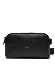 Calvin Klein Jeans Torebka K50K513000 Czarny. Czarne listonoszki Calvin Klein Jeans, bez wzorów, z jeansu, bez dodatków. Za 189.99 zł.