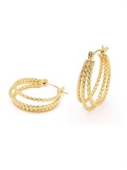 MOODE Kolczyki-kreole rozmiar: onesize. Żółte kolczyki MOODE, ze stali. Za 43.99 zł.