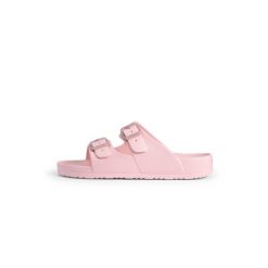Klapki damskie Fila Matero. Czerwone klapki Fila, bez wzorów, eleganckie, bez obcasa, bez zapięcia. Za 159.00 zł.