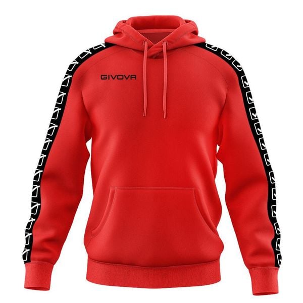 Bluza pasek z kapturem Givova Tarry. Czerwone bluzy z kapturem Givova, m, bez wzorów, z bawełny, z kapturem. Za 265.50 zł.