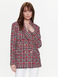 Pinko Marynarka 100642 A0N2 Czerwony Regular Fit. Czerwone marynarki i żakiety Pinko, bez wzorów, z bawełny, bez ramiączek. Za 2,429.00 zł.