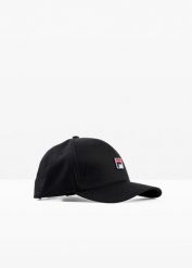 Czapka z daszkiem Fila. Czarne czapki z daszkiem bonprix, bez wzorów, eleganckie. Za 59.99 zł.