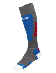 Skarpety narciarskie LENZ SKIING 3.0. Czerwone skarpetki LENZ, bez wzorów, z materiału. Za 89.00 zł.