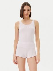 Guess Piżama O5GX13 KBBU1 Różowy Regular Fit. Czerwone piżamy Guess, s, z aplikacjami, z bawełny, bez kołnierzyka, bez ramiączek. Za 159.99 zł.