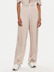 Munthe Spodnie materiałowe Ohara 242141224230 Beżowy Loose Fit. Brązowe spodnie materiałowe Munthe, bez wzorów, z materiału. Za 419.99 zł.