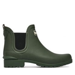 Kalosze Barbour. Zielone kalosze Barbour, bez wzorów, bez zapięcia. Za 349.99 zł.
