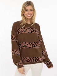 Zwillingsherz Sweter "Gestrickter-Leo" w kolorze brązowym rozmiar: L/XL. Brązowe swetry Zwillingsherz, l, bez wzorów, z bawełny, bez ramiączek. Za 130.99 zł.