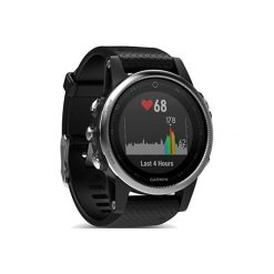 Zegarek sportowy z GPS GARMIN Fenix 5S Srebrny z czarnym paskiem 010-01685-02. Czarne zegarki sportowe Garmin. Za 1,699.00 zł.