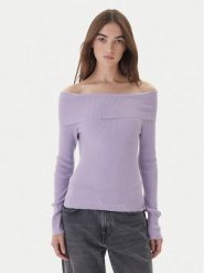 Kontatto Sweter 3M0813C Fioletowy Regular Fit. Fioletowe swetry Kontatto, m, bez wzorów, z wiskozy, bez ramiączek. Za 269.99 zł.