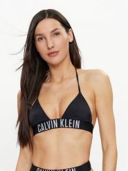 Calvin Klein Swimwear Góra od bikini KW0KW02581 Czarny. Czarne bikini Calvin Klein Swimwear, bez wzorów, z syntetyku. Za 139.99 zł.